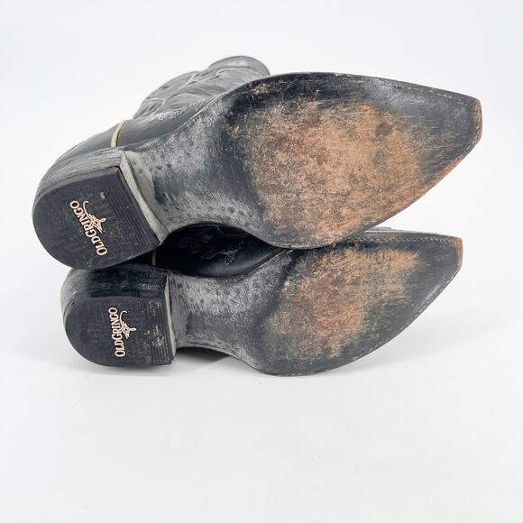 Old Gringo Bonnie Women’s 8 Black Floral Embroidered Snip Toe Cowgirl Boots - Picture 10 of 10